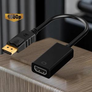 YAFEN 1 Piece 4K DisplayPort To HDMI-compatible Video Audio Cable Adapter For PC Computer HDTV Projector DP To HDMI Converter Cable