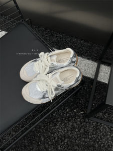 Giày Forrest Gump đế dày bằng da thật cho phụ nữ Feng Liya Niche 2024 Xu hướng giày chạy mùa hè mới thời trang đa năng thoáng khí