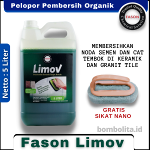 Pembersih Keramik Noda Semen Fason Limov 5 Liter
