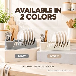 Dish Rack Plate Holder Dish Drainer Kitchen Organizer Utensil Holder Countertop Drying Rack Daily Kitchen Storage Home