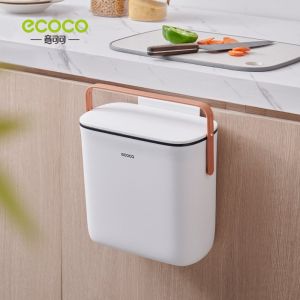 Thùng rác treo dán tường cao cấp trong nhà bếp nhà vệ sinh hàng chính hãng ECOCO E2236