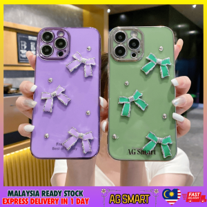 Huawei Nova 4E 7i 7SE Mate 10 10Pro 20 20Pro P20 P20 Pro purple green mini ribbon and pearl with electroplated case fon casing 手机壳