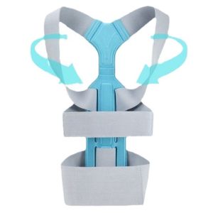 Back Supporter Posture Corrector Improve Chest Hunchback Lumbar Back Support Bad Sitting Posture Correction Belt High Quality (Grey)