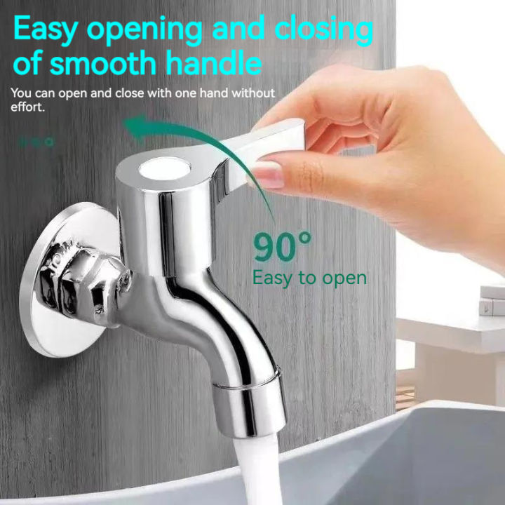 SUS304 Stainless Steel Faucet TBathroom Kitchen Wall Mounted FaucetHead ...