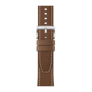Huawei Original 22mm Cowhide Camellia Brown Strap Watchband for WATCH GT4 46mm/Watch 4/4Pro/Ultimate/Buds/3Pro New/GT3 Pro 46mm
