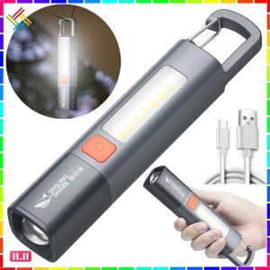 Compact LED Camping Flashlight Rechargeable and Portable Torch for Hiking Climbing and Nighttime Activities Ideal for Outdoor Enthusiasts