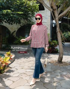 Azmira Blouse Atasan Wanita Rayon Premium Ghiina Fashion