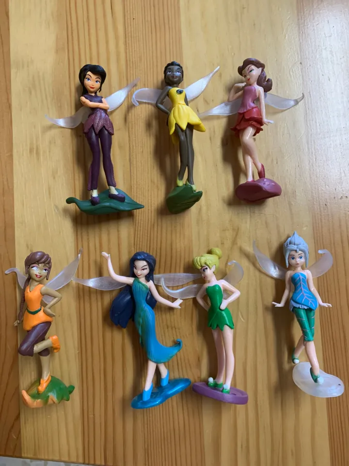 ToyStory Disneys 7pcs Tinkerbell Flower Faery Fairy Elf