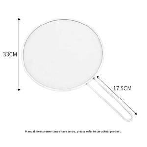 COD Over 1PCS Kitchen Oil Proofing Lid Filter Frying Pan Cover Oil Splashproof Stainless Steel Mesh Cover