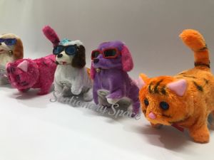 Mainan Anak Boneka Anjing dan Kucing Bergerak Lucu