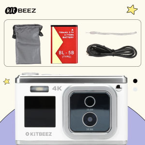 KiTBEEZ KP-1 กล้องดิจิตอล 50MP 16X 4K กล้องvlog Digital Camera CCD Camera ถ่ายรูปชัด หน้าจอคู่พร้อมฟิลเตอร์ บิวตี้แฟลช กล้องเซลฟี่ เหมาะสำหรับเป็นของขวัญ กล้องท่องเที่ยวถ่ายlog พกพาสะดวก