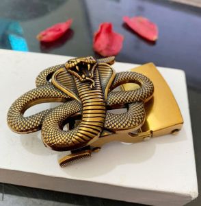 Mặt thắt lưng nam đầu khóa tự động cao cấp đồng đúc đỏ siêu đẹp dùng cho dây có răng cưa bản 35cm trở xuống