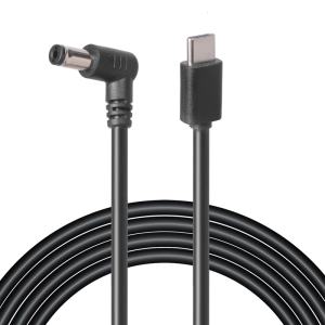 Practical Charging Cable 90 Degree Angled 5.5x2.1mm Plastic Texture Suitable for Routers Projectors Security Cameras
