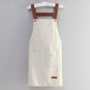 Waterproof Apron Coffee Shop Barber Working Bib Kitchen Cooking Aprons BBQ Apron
