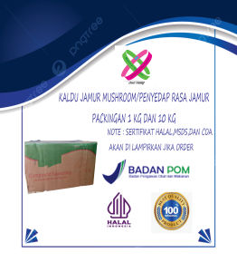 KALDU/KALDU JAMUR MUSHROOM/PENYEDAP RASA JAMUR/PENYEDAP RASA MASAKAN PACKINGAN 1 KG DAN 10 KG BERSERTIFIKAT HALAL.