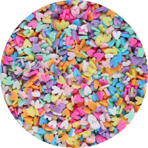 1000Pcs No Hole Soft Clay Spacer Round Beads Smile Heart Fruit Star Flower Beads Christmas Beads For Jewelry Making DIY Phone Art Craft Scrapbook Decoration