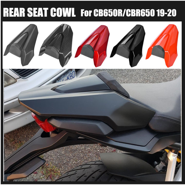 Allotmark Motorcycle Pillion Solo Rear Seat Cowl Fairing With Rubber