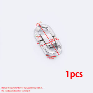 เครื่องประดับสแตนเลสตะขอล็อคโซ่คิวบาเครื่องประดับแบบทำมือเครื่องประดับสร้อยคอสร้อยข้อมือ