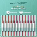 Wardah Exclusive Moist Lipstick - Warna Intense dengan Natural Moist dan Glossy Finish - Dilengkapi Vitamin E yang Melembabkan Bibir - Tekstur Halus. 
