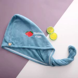 SweetCandi~3 Seconds Quick Dry Dry Hair Cap Shower Caps Bathroom Turban Hair Towel