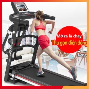 Máy Chạy Bộ Điện Đa Năng A7S Kèm đai massage tạ tay_ Động cơ 3.0HP _ Bảo hành 5 năm_ Kèm Video ảnh thật 