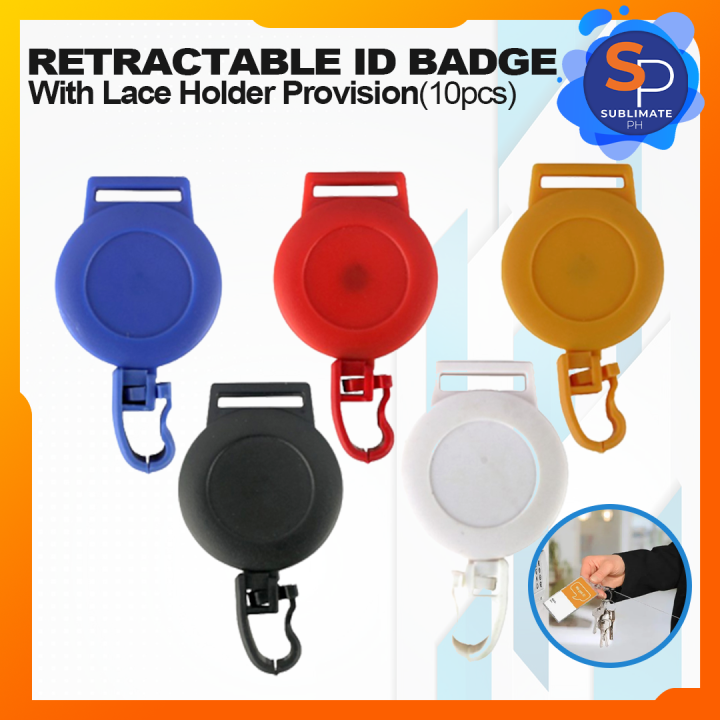 Heavy Duty Retractable ID Badge Holder with Lace Holder Privision for ...