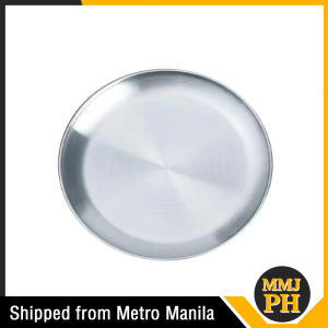 Pizza Plate Stainless Steel Pizza Pan Barbecue Plate Round Fruit Vegetable Steak Snack Tray 20/26/30cm