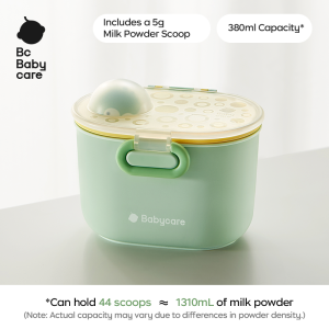 Bc Babycare380ml/555ml Portable Outgoing Milk Powder Subpacking Box Baby Rice Noodles Box Snack Subpacking Box Storage Sealed Moisture-Proof Tank