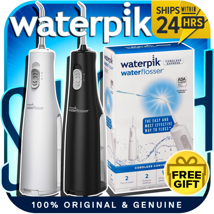 Waterpik WF02 Cordless Express Water Flosser, Battery operated & Portable for Travel & Home