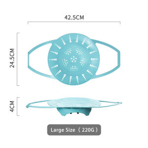 Tầm nhìn vỉ hấp bằng silicon với xử lý chèn hấp giỏ Lò hấp vi sóng khay hấp nhà bếp cho rau gạo chịu nhiệt