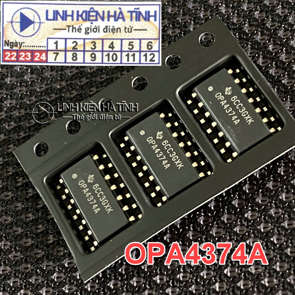 IC OPA4374A 0PA4374A khuếch đại hoạt động điều chỉnh tần số trong bo điều hòa