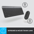 Logitech MK470  Keyboard dan Mouse Wireless Slim Combo. 