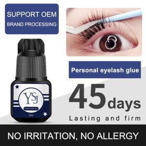 Grafte Eyelash Glue 5ml No Irritation Waterproof Quick Drying Adhesive Black 45days Lasting Firm Eyelashes Extension Glue Makeup