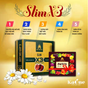 Giảm cân Slim X3 Hộp 30 Viên tặng 15v detox ban đêm - HÀNG CHÍNH HÃNG