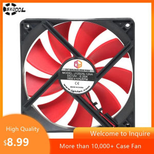 J12025L12NA 120mm 12025 12V 0.2A Cooling Fan - Computer Chassis and Power Supply Fan for Reliable Airflow 120x120x25mm Cooler