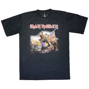 kaos anak band ironmaiden the trooper rock legend t shirt laki-laki perempuan cowok cewek premium
