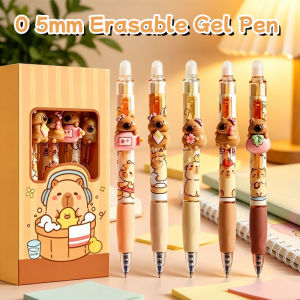Erasable Gel Pen Set Blue Ink 0 5mm Fine Tip Quick Dry Soft Grip School Writing Drawing 6pcs
