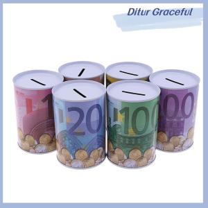 Ditur Euro đô la tiền Hộp An toàn xi lanh con heo đất ngân hàng ngân hàng cho tiền xu tiền gửi hộp