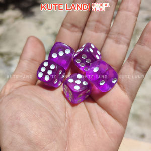 Xúc xắc trong suốt 1.6 cm xí ngầu nhiều màu sắc cực đẹp khách chọn màu