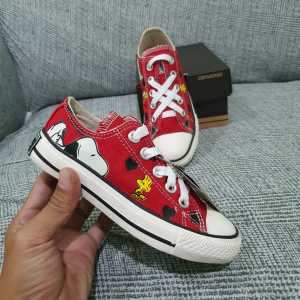Sepatu Anak Sneakers Kanvas Motif Kartun SNOPY SIMPLY STYLE LOW TOP