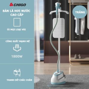 Bàn là hơi nước cây đứng CHIGO ZD-758 bàn ủi hơi nước cây đứng Công Suất 1800W tặng kèm bàn ủi 10 chế độ là _Bảo hành 12 tháng