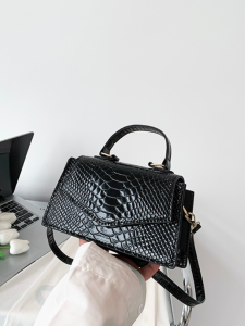 Tas Handbag Wanita Croco Kulit Mini Size Pesta Import Elegan Selempang Cewek Warna Hitam Black Merah Terbaru 2023 New Live Shopping