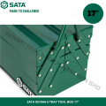 SATA 95104A 5-TRAY TOOL BOX 17" / METAL TOOL BOX 430 X 200 X 200 MM / 5 TRAY CANTILEVER TOOL BOX. 