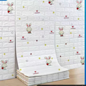 5m x 70cm 3mm DIY 3D Wallpaper Self Adhesive Decorate Wall Stickers Foam Waterproof Wallpaper Cheap Roof Decoration