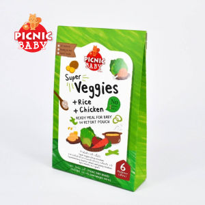 Picnic Baby Food Pouch. All Natural and Tasty Ready-to-Eat Baby Food Halal Certified 100g - 120g
