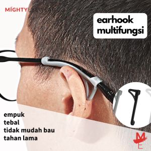 EAR HOOK KARET KUPING kacamata pengait kacamata anti slip Penyangga kacamata MightyEyewear