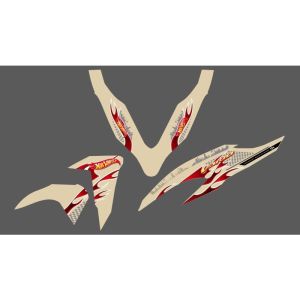 (COD)Striping Transparan Vario Led New Motif Hotwheels Racing Sudah Dicutting - VNS-UV - GSI