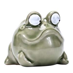 Whimsically Ceramics Frogs Sculpture Incenses Burners Cute Animal Design Small Incenses Stick Holder for Relaxation