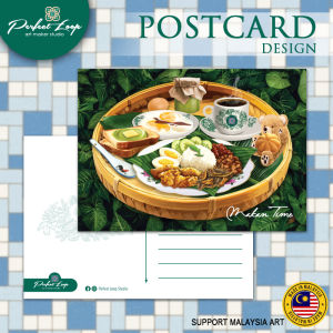 Postcard Malaysia Traditional Cultural Food Design BUY 10 FREE 1