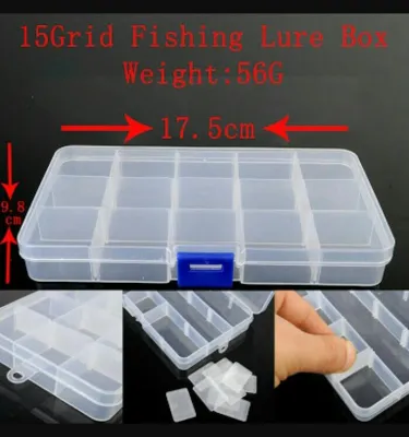box plastik transparan 15 sekat kecil